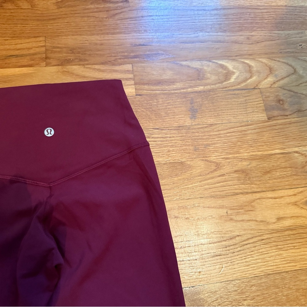 Lululemon Align No Line 28” Leggings Size 4 Burgundy Bay - Picture 7 of 7